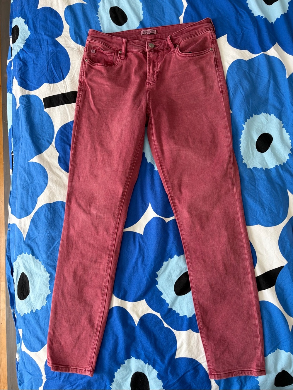 Dear John Women's Rose Red Slim Jeans sz 29